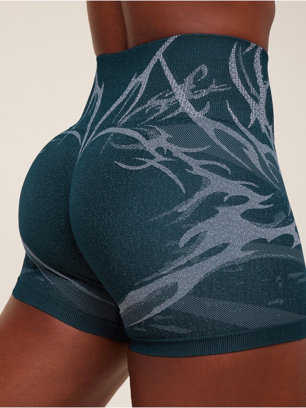 Gymshark deep petrol blue storm seamless shorts - Picture 2 of 5